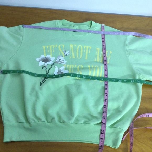 Twins Flames Floral It's Not Me It's You Crewneck Sweatshirt Grandmacore Size S - Picture 15 of 15